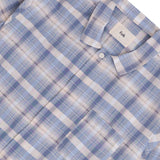 Patch Shirt - Soft Blue Open Check