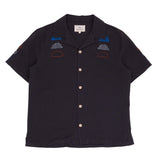 SS Soft Collar Shirt - Black Moon Embroidery DP