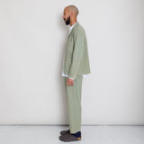 Wide Fit Trouser - Sage Summer Twill