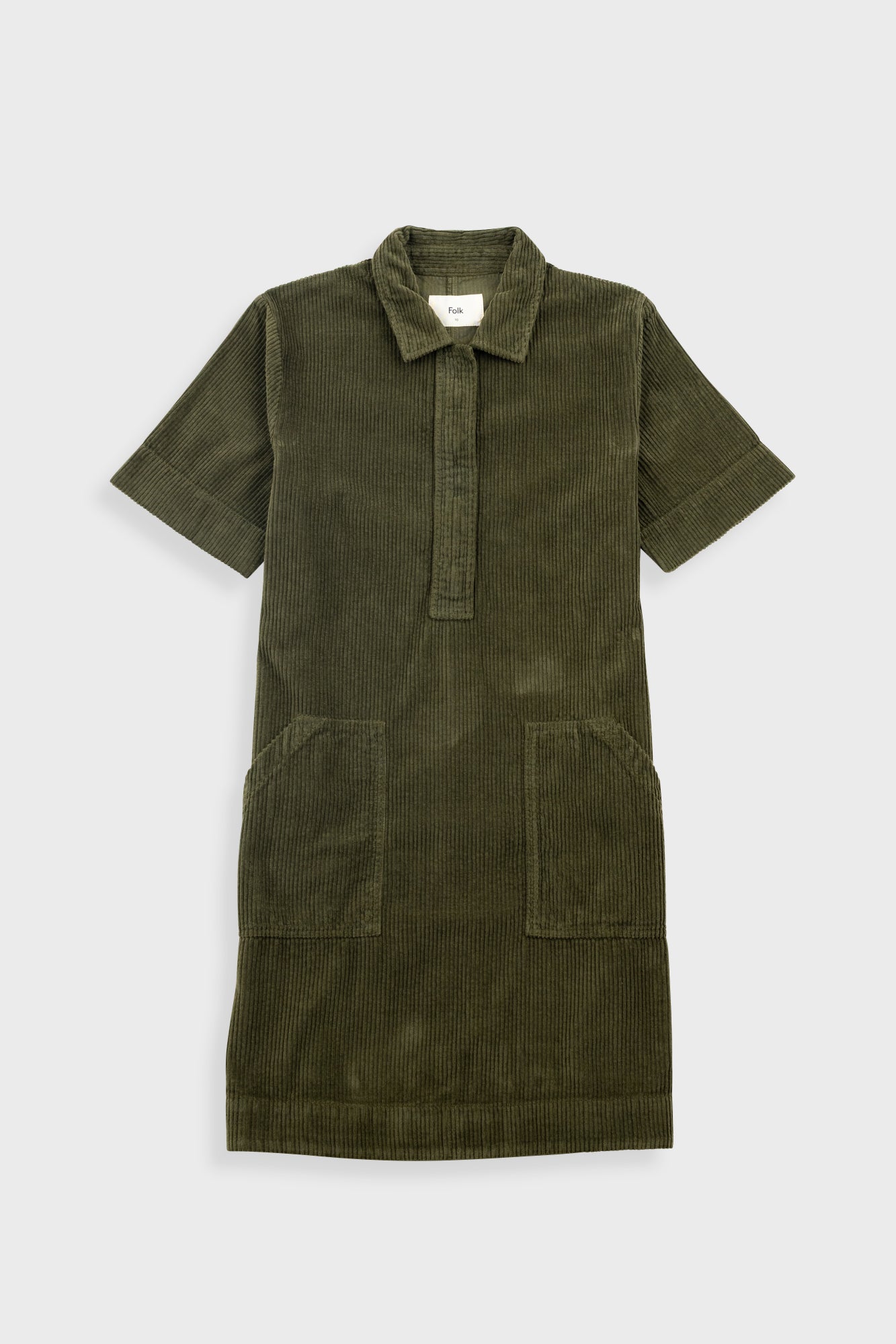 A-Line Zip Dress - Olive Cord - Size 10 - Women's - Folk A-Line Zip Dress - Olive Cord - Size 10 - Women's - Folk