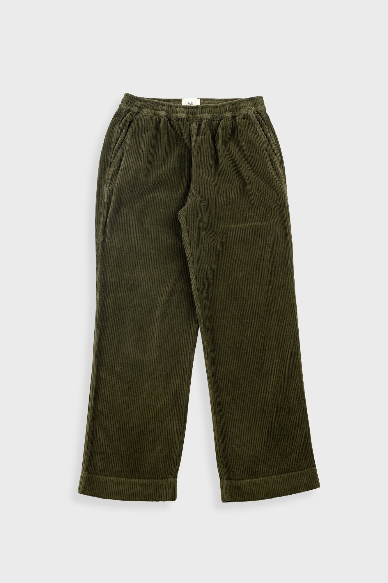 Folk Folk Drawcord Signal Pants - Olive Cord