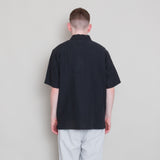 Gabe Shirt - Black Linen Grid