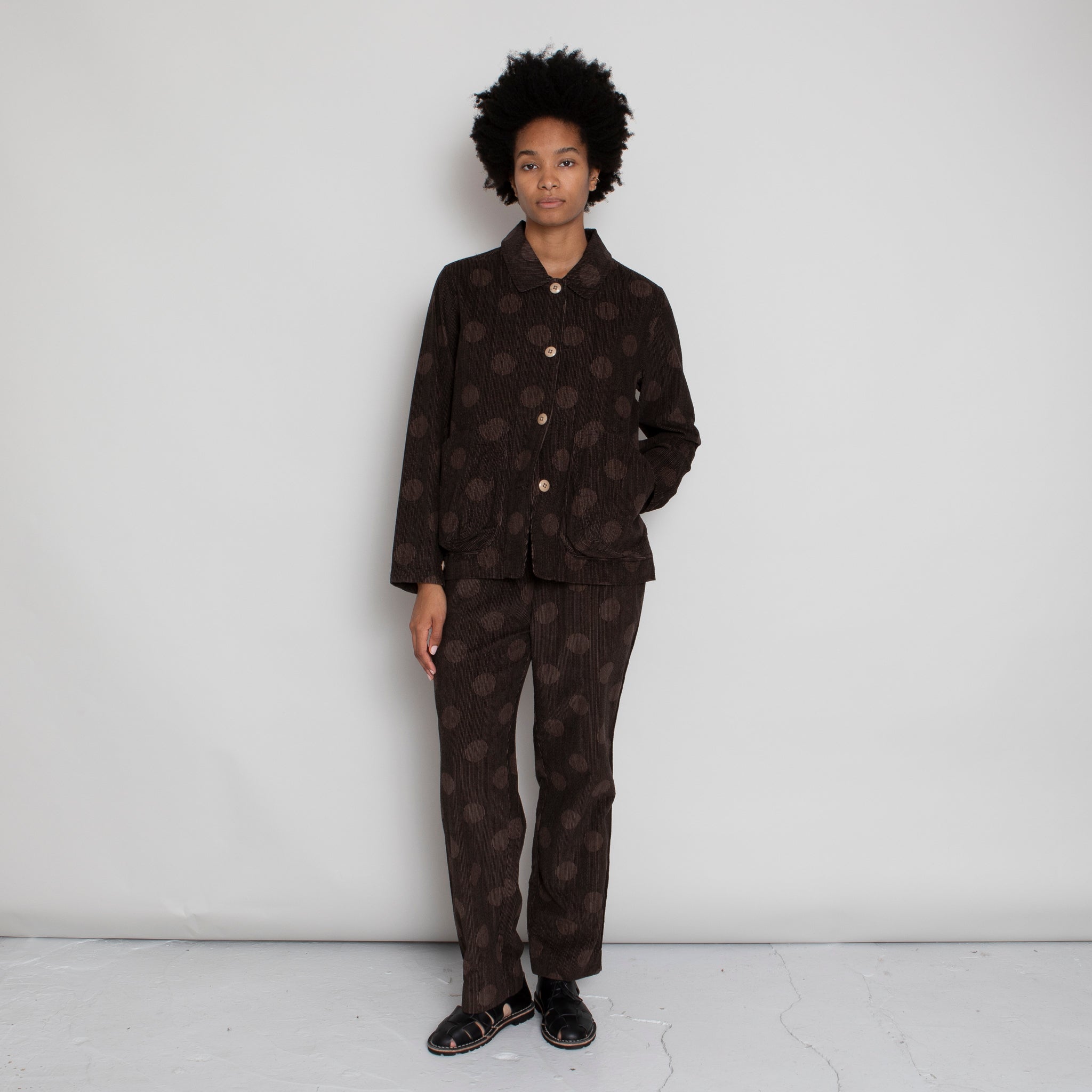 Folk | Prism Jacket - Brown Polka Cord