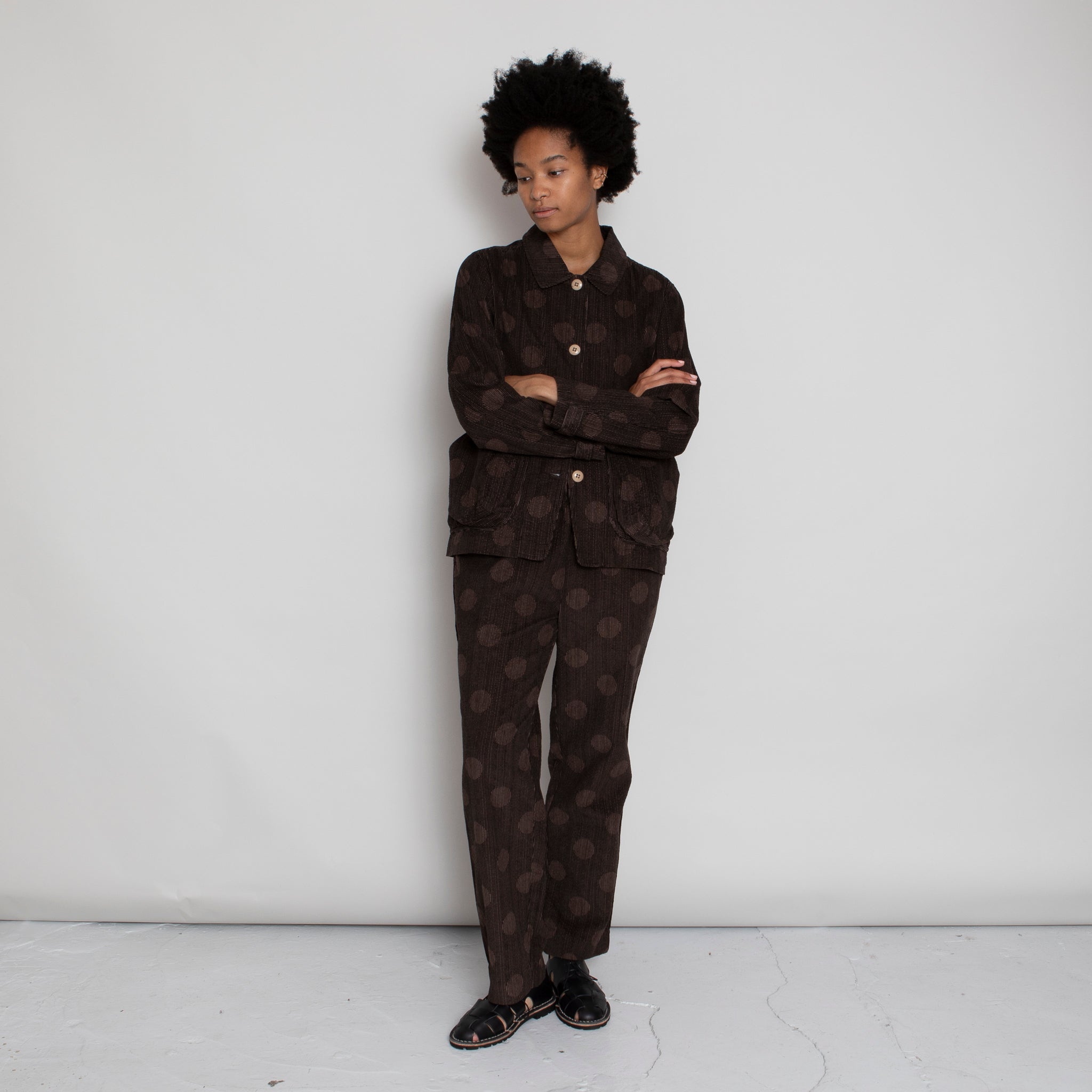 Folk | Prism Jacket - Brown Polka Cord