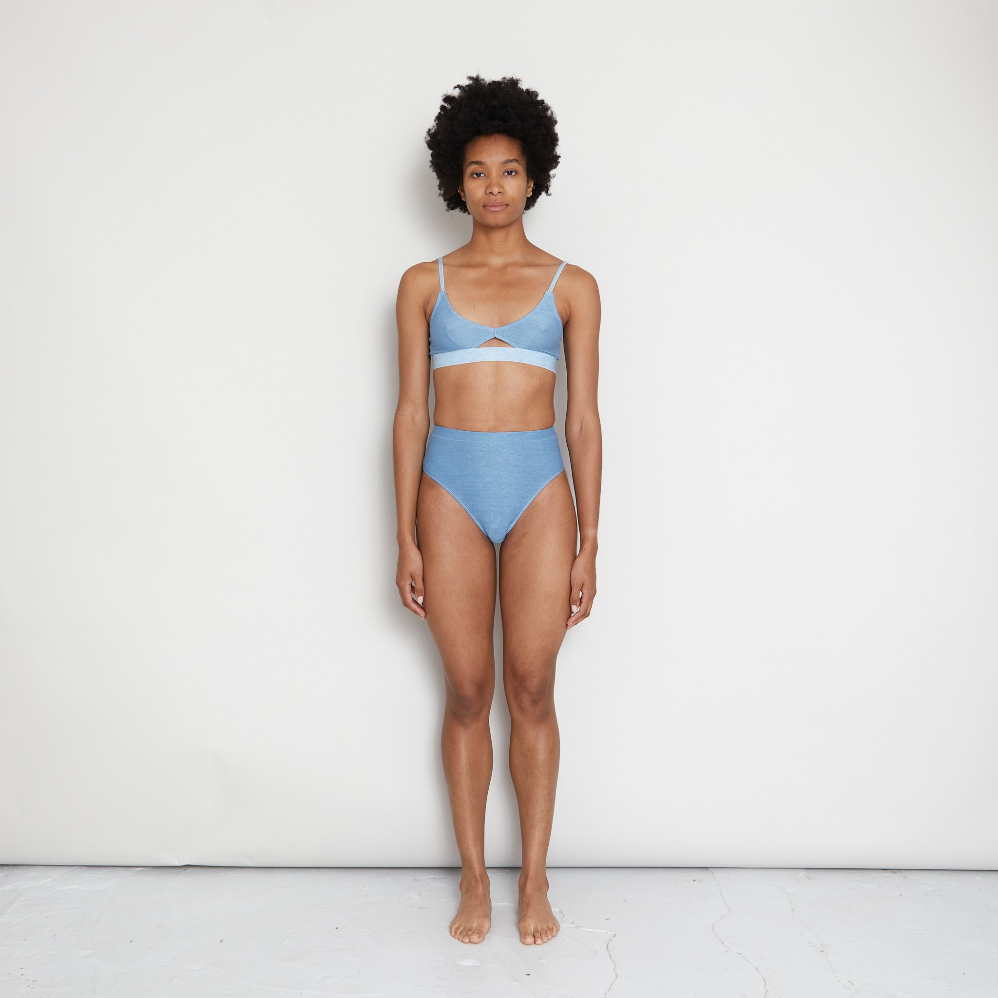 Pamba | Pamba - High Waisted Pants - Blue Lagoon