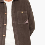 Anniversary Patch Overshirt - Rich Brown Chunky Cord