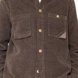 Anniversary Patch Overshirt - Rich Brown Chunky Cord