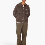 Anniversary Patch Overshirt - Rich Brown Chunky Cord