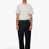 Barrel Leg Trouser - Black Denim