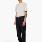 Barrel Leg Trouser - Black Denim