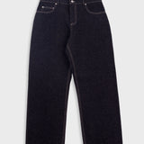 Barrel Leg Trouser - Black Denim