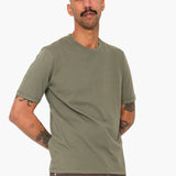 Contrast Sleeve T-Shirt - Olive