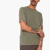 Contrast Sleeve T-Shirt - Olive