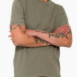 Contrast Sleeve T-Shirt - Olive