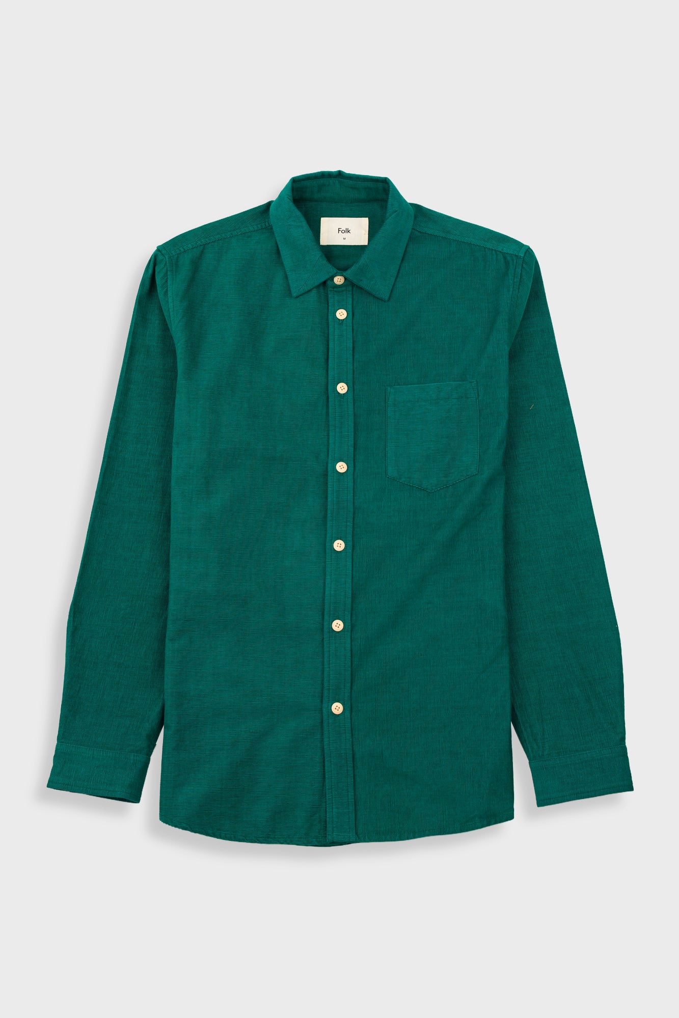 phthalo green dress shirt Folk Folk Direction Babycord Shirt
