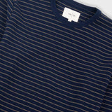 Long Sleeve Textured Stripe T-Shirt - Navy / Olive