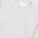 Long Sleeve Textured T-Shirt - Light Grey Melange