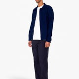 Patch Shirt - Indigo Doublecloth