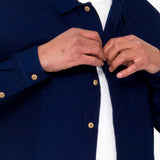 Patch Shirt - Indigo Doublecloth