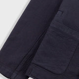 Wide Fit Blazer - Soft Black Topstitch
