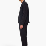 Wide Fit Blazer - Soft Black Topstitch