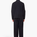 Wide Fit Blazer - Soft Black Topstitch