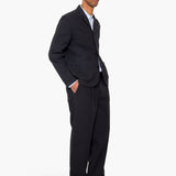 Wide Fit Blazer - Soft Black Topstitch