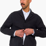 Wide Fit Blazer - Soft Black Topstitch