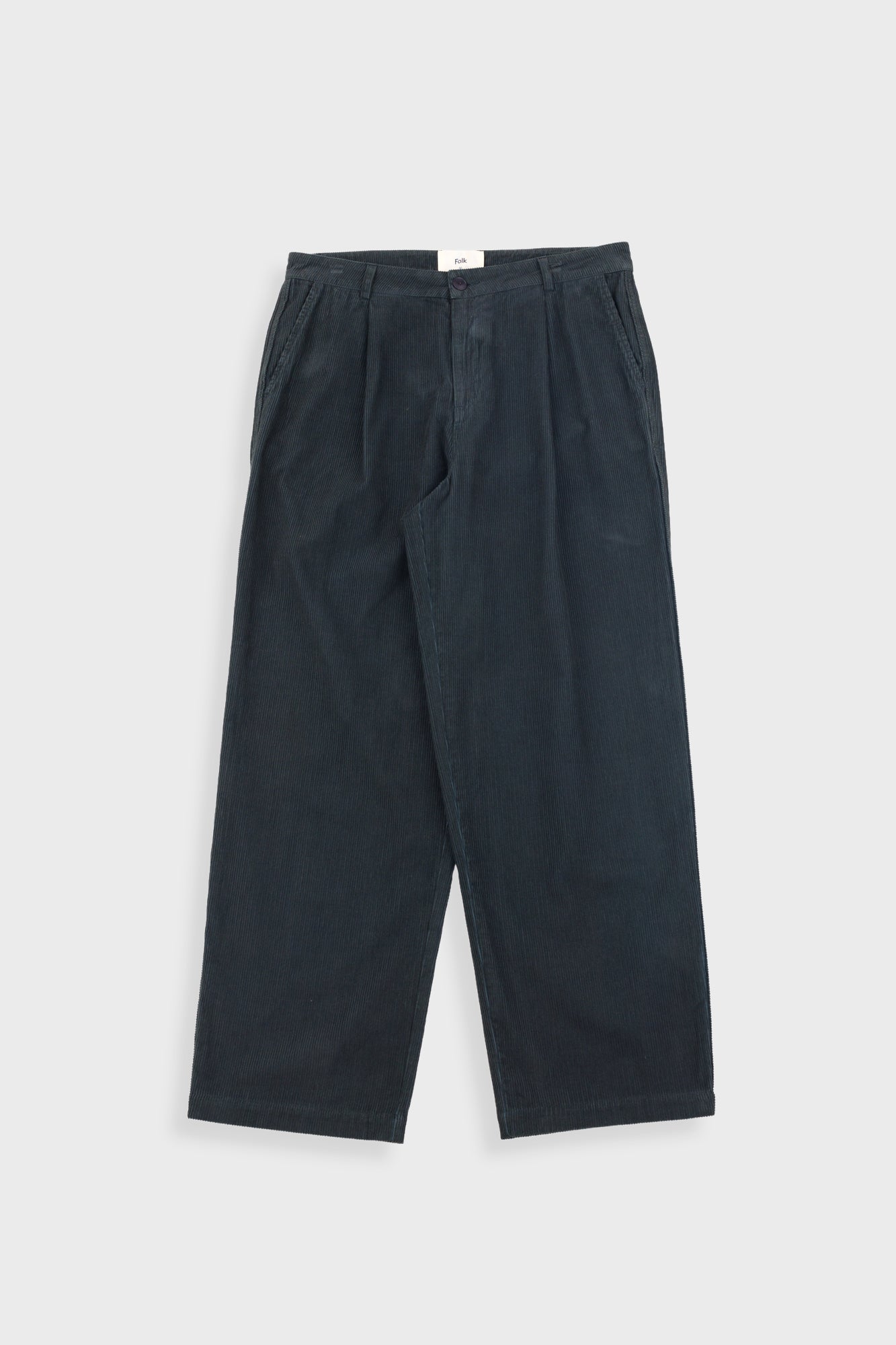 Folk Folk Wide Fit Trouser - Smoke Grey Cord