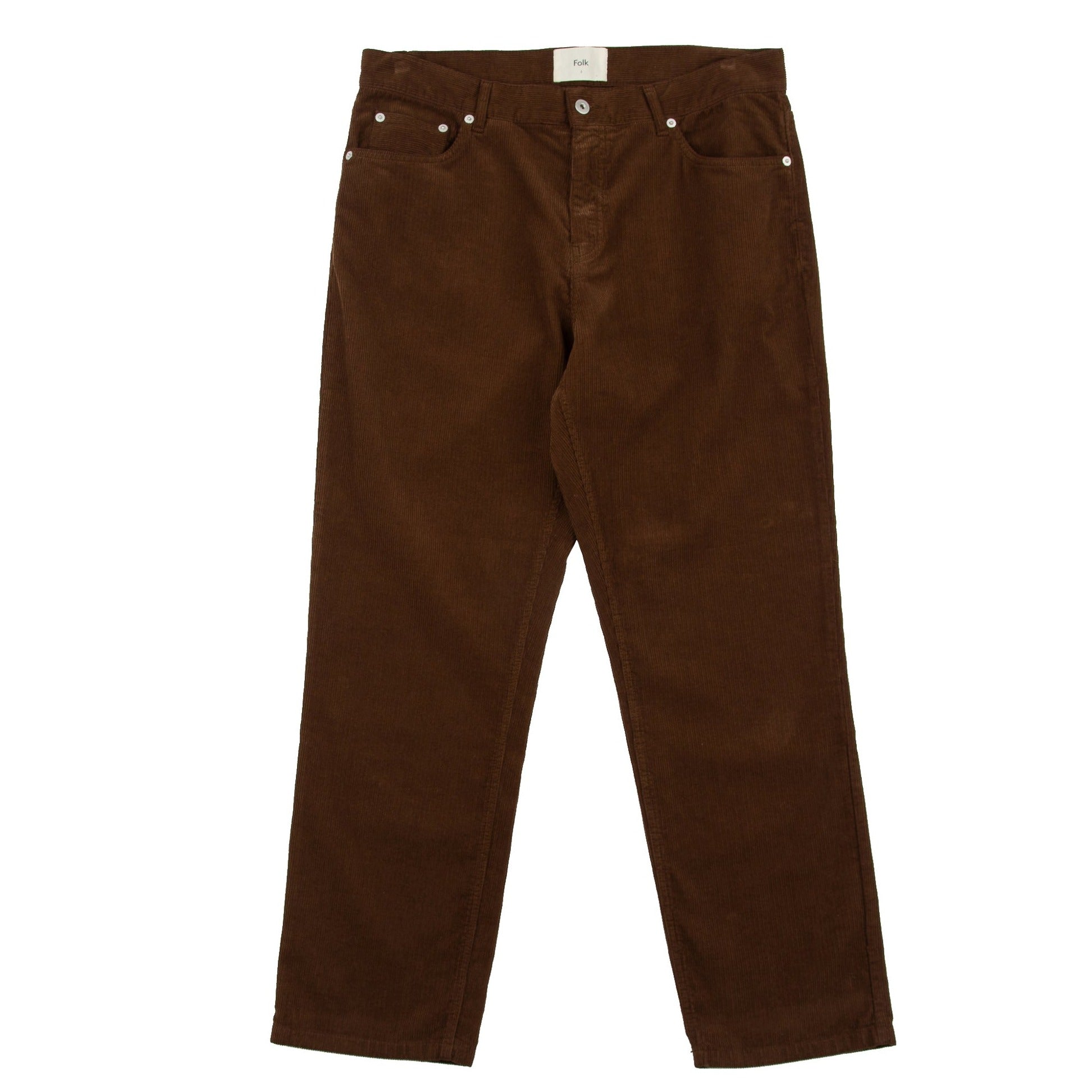 Folk 5 Pocket Trouser - Brown Cord
