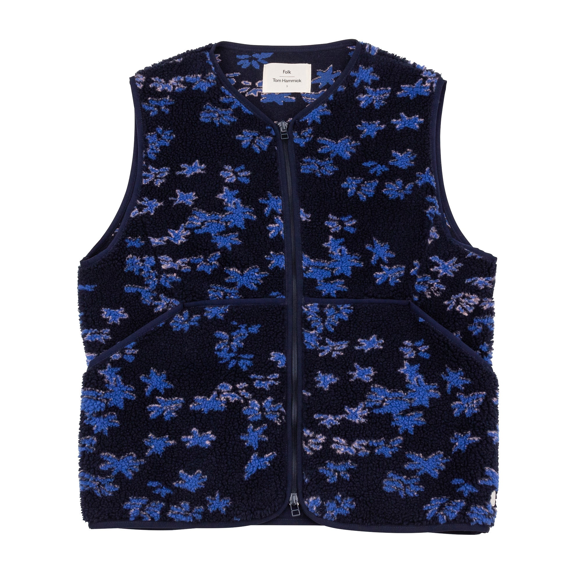 Folk | Collarless Puzzle Gilet - Stars and Flowers TH