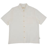 Gabe Shirt - Ecru Linen Grid