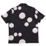 SS Soft Collar Shirt - Black Ecru Dot