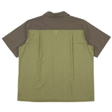 2 Tone Soft Collar Shirt - Olive