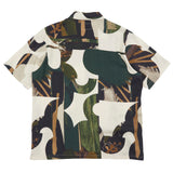 Gabe Shirt - Cutout Print Olive Multi