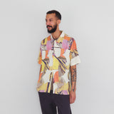 Gabe Shirt - Cutout Print Coral Multi