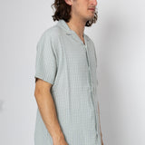 Harris Short Sleeve Shirt - Seafoam / Ecru