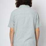 Harris Short Sleeve Shirt - Seafoam / Ecru