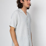 Harris Short Sleeve Shirt - Soft Blue / Ecru