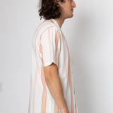 Kath Short Sleeve Shirt - Ecru / Terracotta