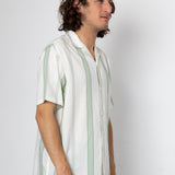 Kath Short Sleeve Shirt - Ecru / Green