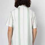 Kath Short Sleeve Shirt - Ecru / Green