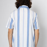Kath Short Sleeve Shirt - Off White / Blue