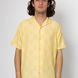 Patch Short Sleeve Shirt - Soft Yellow