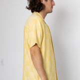 Patch Short Sleeve Shirt - Soft Yellow
