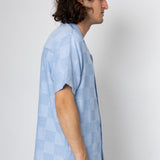 Patch Short Sleeve Shirt - New Blue
