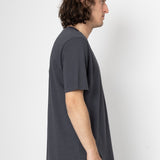 Waves Embroidery T-Shirt - Washed Black