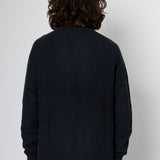 Hayley Raglan Crew - Washed Black