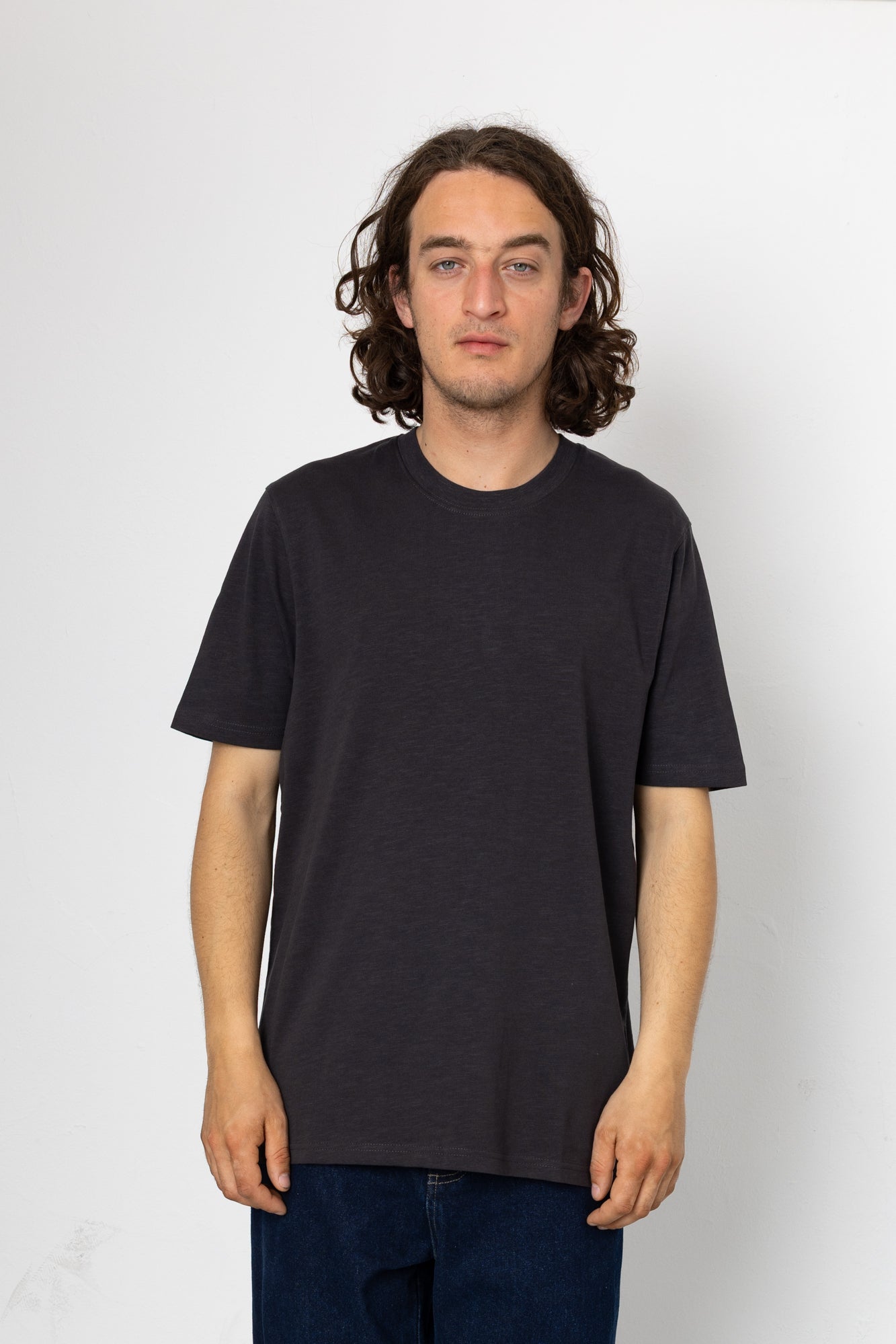 Folk | Folk Marker Heavy Slub T-Shirt - Washed Black