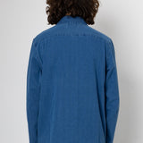 Bones Overshirt - Indigo Herringbone